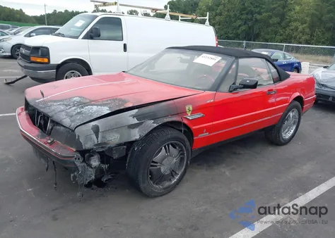 1988 Cadillac Allante из США, поврежденный, VIN 1G6VR3175JU102562